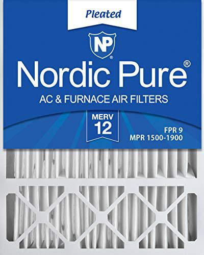 nordic pure 20x25x5lxredm12-4 lennox x6673_x6675 replacement merv 12 filter (4 pack)