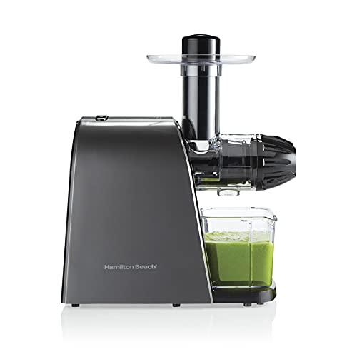 Hamilton Beach Brands Inc. hamilton beach masticating juicer machine, slow and quiet action, cold pressed fruits & vegetables, bpa free, easy clean (67951