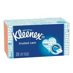 kleenex trusted care facial tissues, 18 flat boxes, 190 tissues per box (3,420 tissues total)