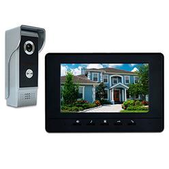 amocam wired video doorbell phone, 7" video intercom monitor doorphone system, wired video door phone hd camera kits support un
