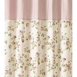 Piper Wright Shower Curtain Soft Pink Fl Motif Made Of Cotton Piper Wright Shower, What Causes My Shower Curtain To Turn Pink