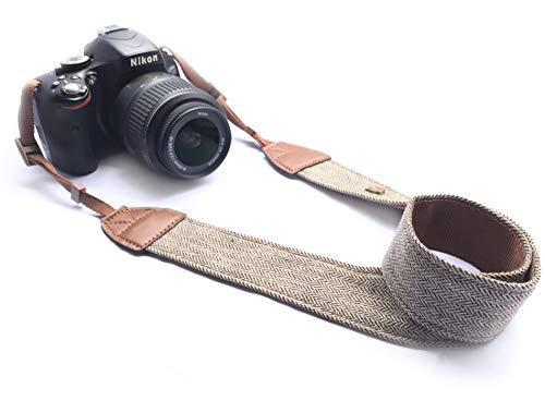 alled xn01-0942 neck shoulder belt strap, vintage print soft colorful camera straps for women/men for all dslr/nikon/canon/sony