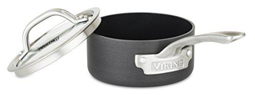 Viking Culinary viking 40051-0121 hard anodized nonstick sauce pan, 1 cookware, 1 quart, gray