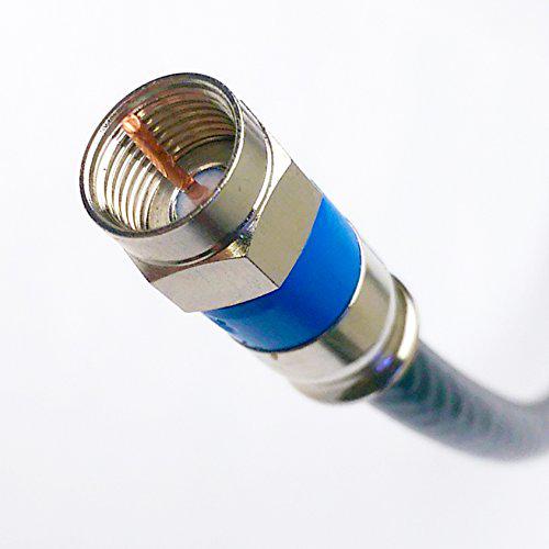 Phat Satellite 200 feet quad shield solid copper rg-6 coaxial 3ghz cl2 uv resistance jacket indoor & outdoor directv satellite cable 18awg 75