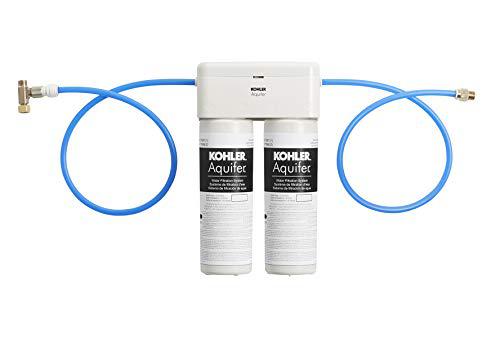kohler 77686-na aquifer double cartridge water filtration system