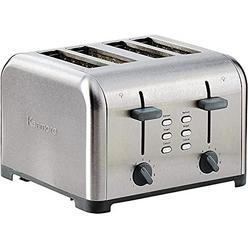 kenmore 40605 4-slice toaster with dual controls in stainless steel