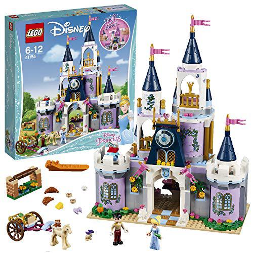 lego 41154 disney princess cinderella's dream castle toy, prince and cinderella figures, building set for kids