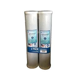 water filters depot (wfd) wf-cb205-bb 4.5"x20" activated carbon block water filter cartridge by, fits in 20" big blue (bb) filt