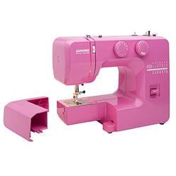 janome pink sorbet easy-to-use sewing machine with interior metal frame, bobbin diagram, tutorial videos, made with beginners i