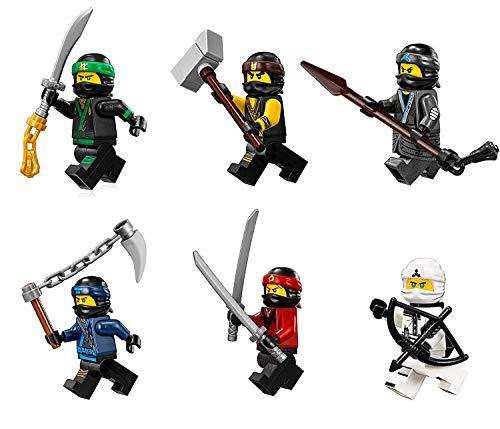 LEGO the lego ninjago movie minifigure combo pack - lloyd, cole, kai, jay, zane, and nya (with weapons)