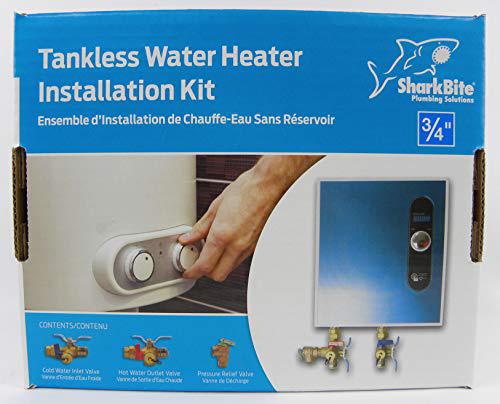 reliance worldwide dba cash acme sharkbite 3/4 in. tankless water heater valves installation kit-25374