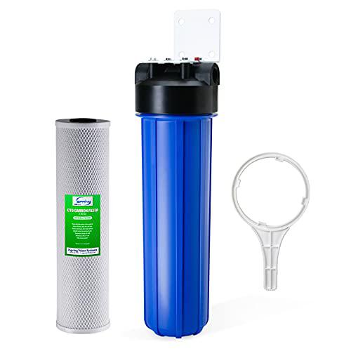 ispring wgb12b 1-stage whole house water filtration system w/ 20-inch carbon block