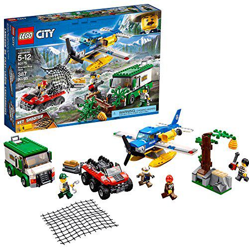 lego city mountain river heist 60175 building kit (387 piece)
