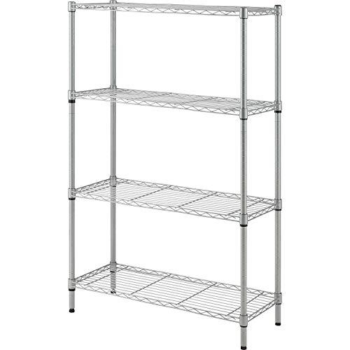 lorell 70063 light-duty wire shelving storage rack, silver