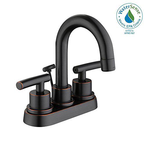 glacier bay hd67730w-6127d dorset 4 in. centerset 2-handle faucet in bronze