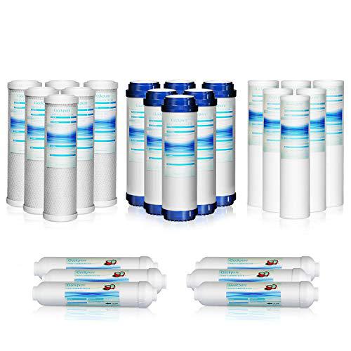 Geekpure case of 24pcs universal compatible reverse osmosis filter replacement set