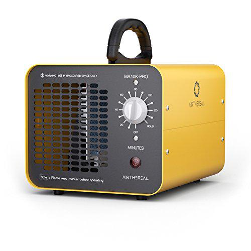 airthereal ma10k-pro industrial ozone generator 10,000 mg/h high capacity o3 machine air cleaner for large rooms yellow