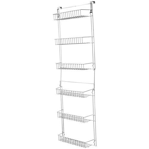 Avgdeals Over Door Kitchen Storage Basket Rack 5 Foot 6 Shelves Pantry Closet Over Door Kitchen Storage Basket Rack, Over Door Storage Baskets Uk