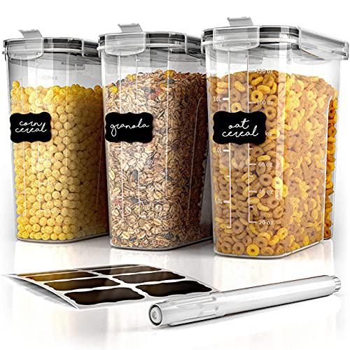 Simple Gourmet Cereal Container Storage, Airtight Food Storage Container Set