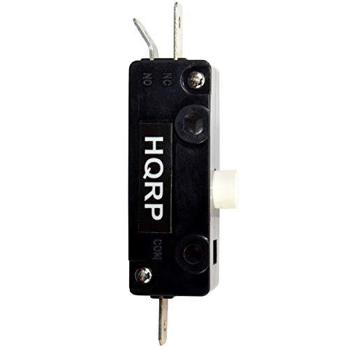hqrp push button on-on switch for tecumseh electric start switch fits sears, craftsman, mtd snow king snow blower snowblower sn