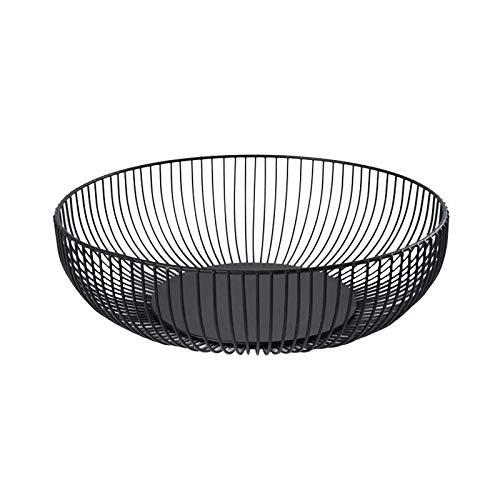 fanduo metal wire fruit basket - kitchen countertop fruit bowl vegetable holder decorative stand for bread, snacks, households