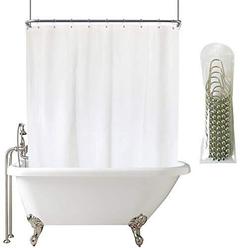 Yisure Extra Wide Shower Curtain Set, Extra Wide Shower Curtain Rod