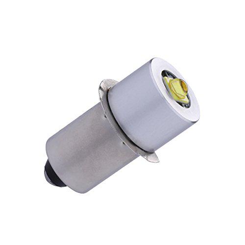 trlife led flashlight bulb, p13.5s pr2 3w 4-12v led flashlight bulb replacement part led conversion kit 3-6 cell c&d fo