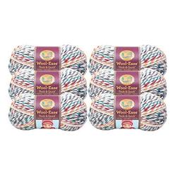 lion 99840 brand wool-ease thick & quick yarn 6/pk-hudson bay, pack