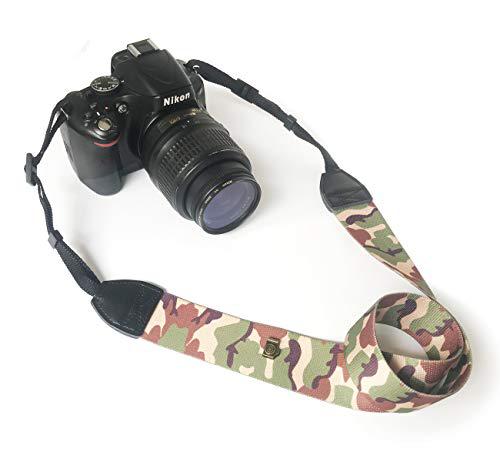 alled camera strap, vintage soft camera neck shoulder belt straps leather for women/men, camouflage camera strap for all dslr/n