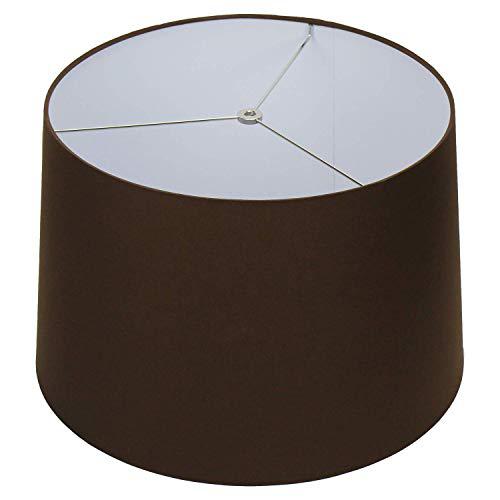 fenchelshades.com lampshade 16" top diameter x 18" bottom diameter x 12" slant height fabric barrel lampshade spider attachment