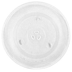 Discount Parts Direct 12.5'' microwave glass plate turntable replacement 12 1/2" for 3 part bushing couplers centerpieces, round rotating dish tray f