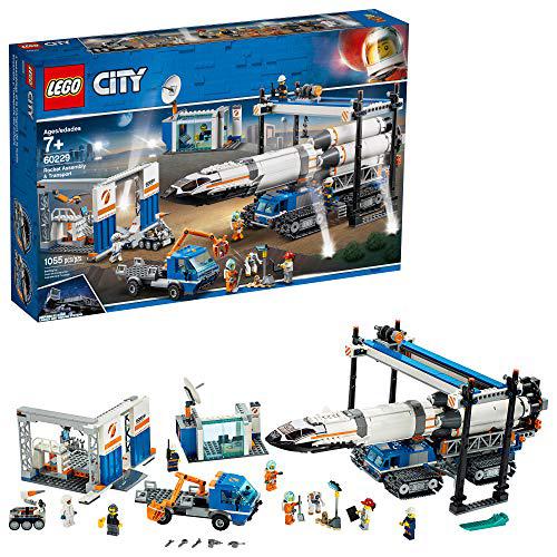 lego city rocket assembly & transport 60229 building kit, new 2019 (1055 pieces)