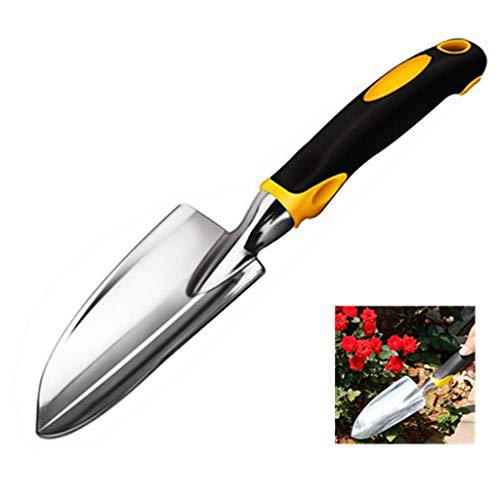 sinoer garden shovel trowel & hand shovel soft rubberized non-slip ergonomic handlewith, best for transplanting, weeding, moving and s