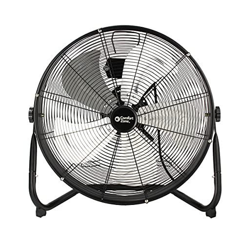 Ccc Comfort Zone Rnab07ryw9kv7 Comfort Zone Czhvs High Velocity Industrial 3 Speed Black Slim Profile Drum Fan With Aluminum Blades And Adjustable Tilt
