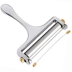 TOPULORS stainless steel cheese slicer,adjustable thickness wire cheese cutter perfectly for kitchen cooking