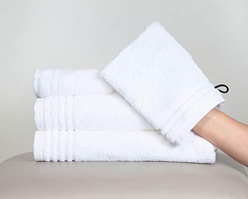 effortless bedding supersoft luxury hotel & spa quality 100% cotton plush 4-piece bath towel set - bath towel, hand towel, face