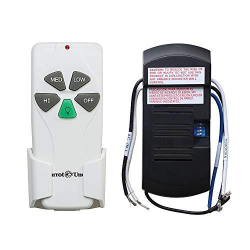 Parrot Uncle Rnab07yw7z3sk Ceiling Fan Remote Control With Receiver Wireless Universal Kit Timer Replacement Of Minka Aire Westinghous Parrot Uncle Rnab07yw7z3sk Ceiling Fan, Wireless Ceiling Fan Remote Control Kit