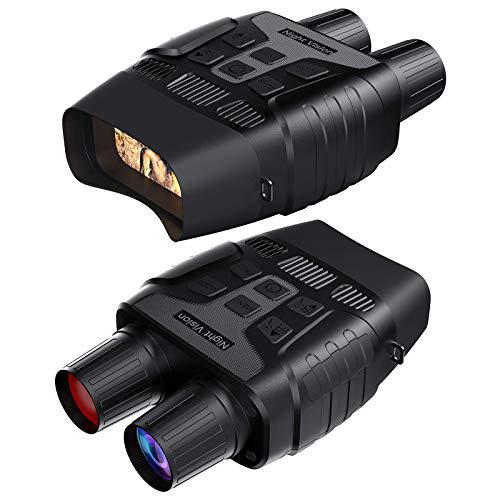 gthunder digital night vision goggles binoculars for total darknessinfrared digital night vision large viewing screen, 32gb mem