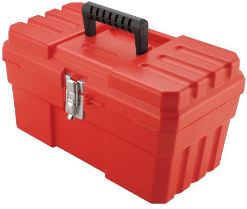 Kinetronics akro-mils 9514 14-inch probox plastic tool box, red