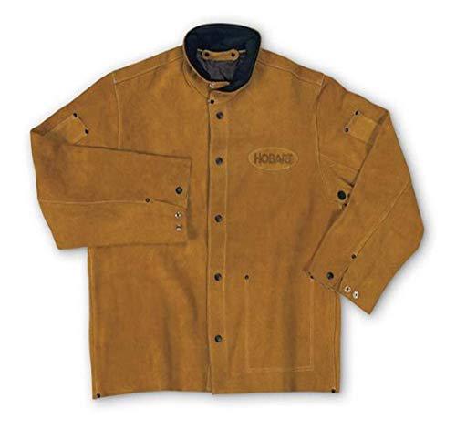 hobart 770488 leather welding jacket - l
