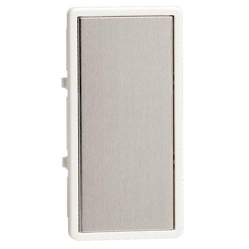 leviton ttktr-ws, color change kit for true touch remote dimmer, white frame-silver touch plate