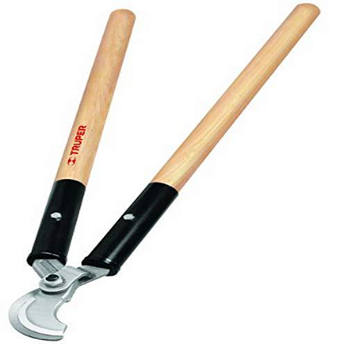 truper 31488 loppers, forged by-pass lopper, 33-inch heavy duty hardwood handles, large capacity head
