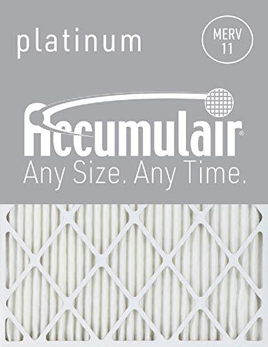 Camco accumulair platinum 14x20x1 (13.75x19.75) merv 11 air filter/furnace filters (6 pack)