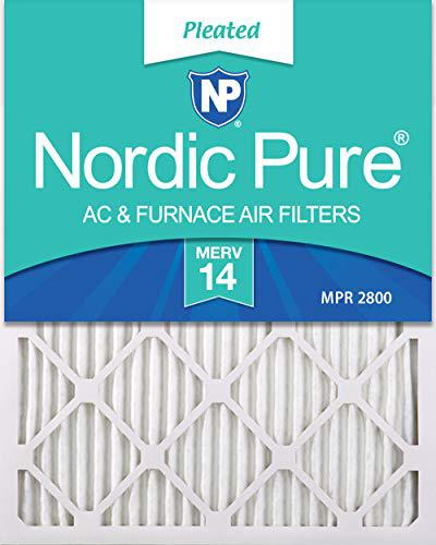 Walthers SceneMaster nordic pure 12x24x1 merv 14 pleated ac furnace air filters, 6 pack, 6 pack, 6 pack