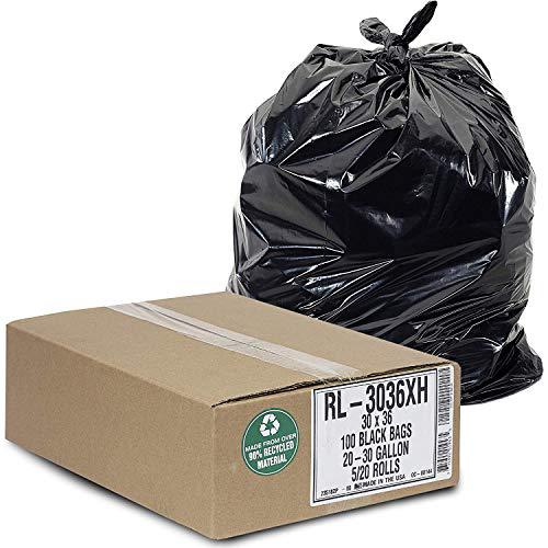 LEGO aluf plastics 20-30 gallon trash can liners (100 count) - 30' x