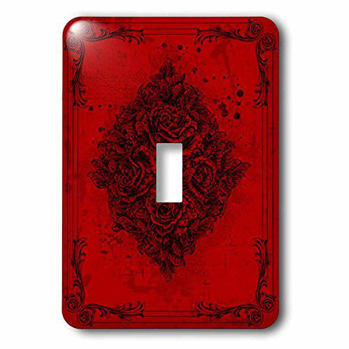 VacMaster 3drose lsp_78084_1 a diamond shape of roses with flourish frames on red single toggle switch