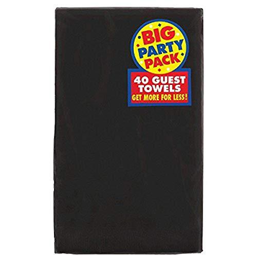 Moulin Roty big party pack 2-ply guest towels | jet black | pack of 40 | party suppy