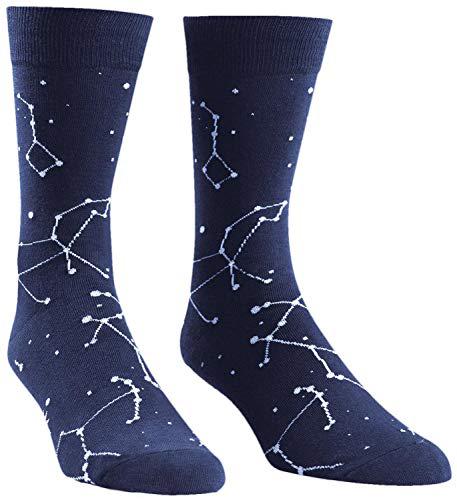 sock it to me, constellations, men's crew socks, star socks