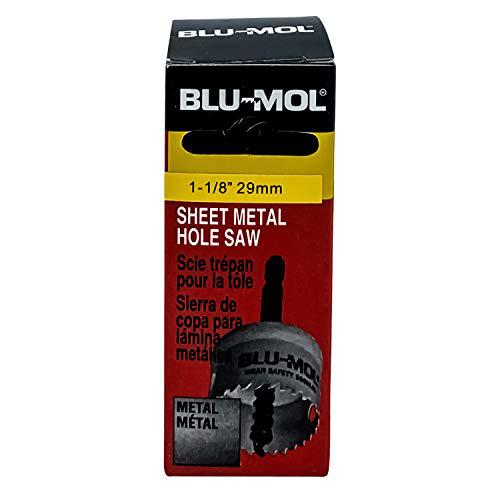 disston e0102331 1-1/8-inch blu-mol sheet metal hole saws boxed, 29mm