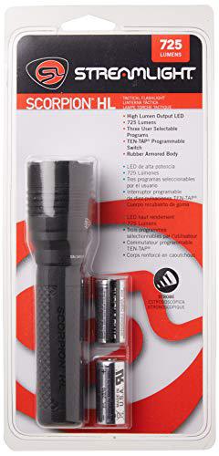 Daron streamlight 85400 scorpion high lumen tactical handheld lithium power flashlight - 725 lumens